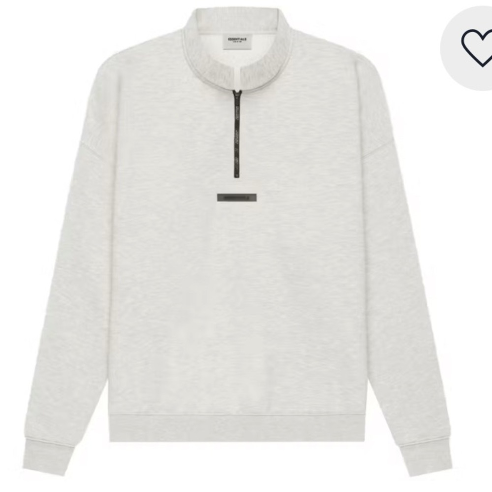 essentials fear of god mockneck half zip